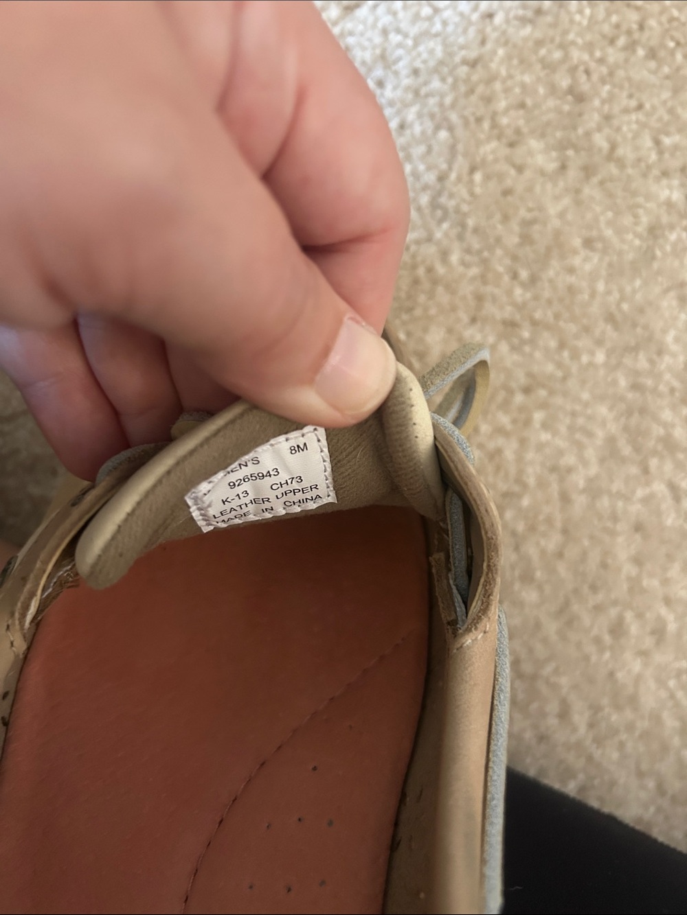 Sperry Tan Perforated Leather Classic Boat Loafers - Picture 2 of 4